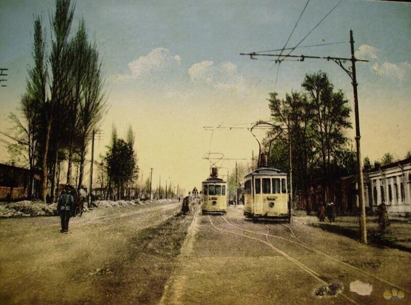 Бельгийский трамвай на Пушкинской, 1916 год