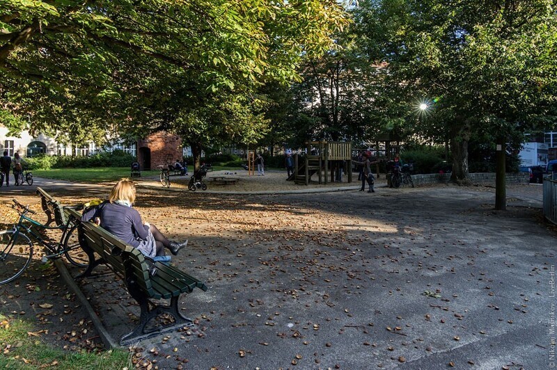 Парк в Берлине и его косолапые жители