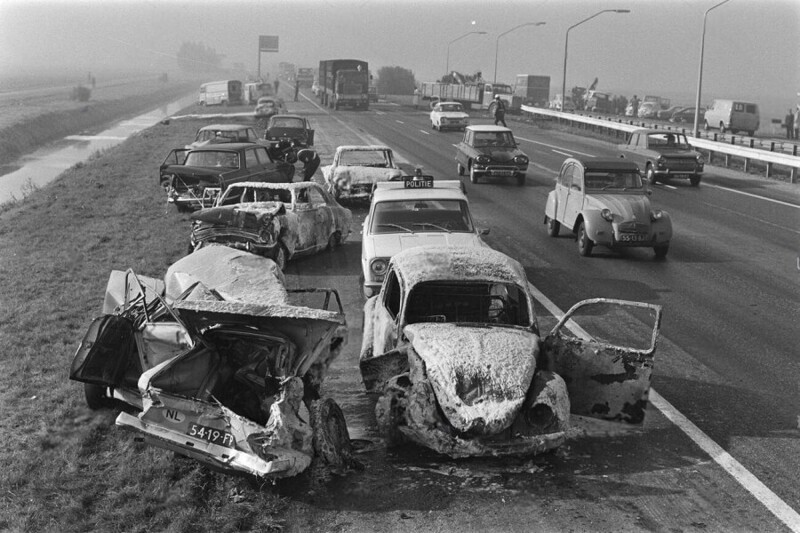 9 октября 1970 года. ДТП из-за тумана недалеко от Амстердама.