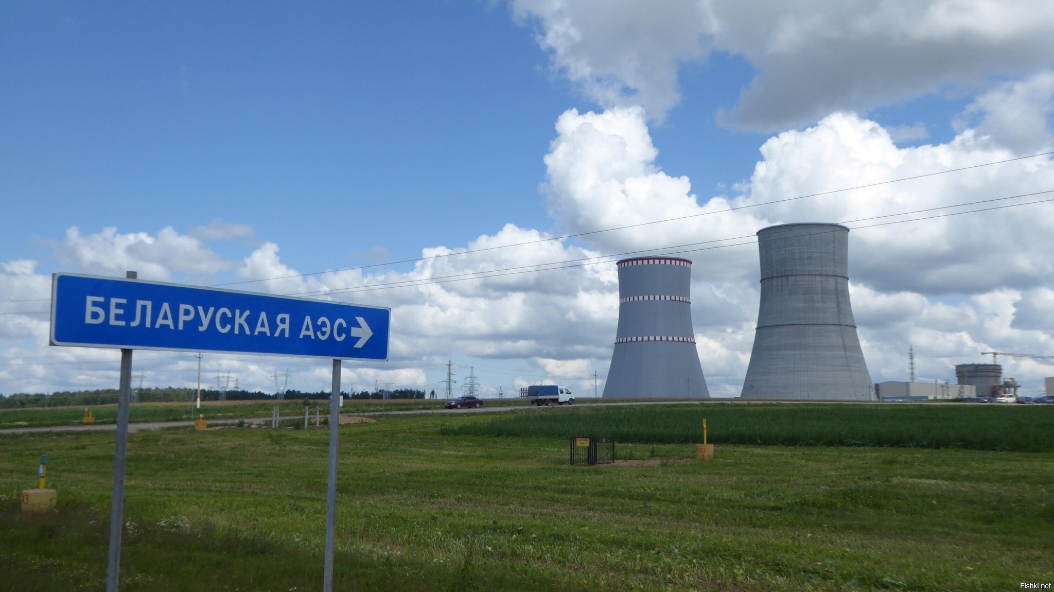 Островецкая атомная электростанция в Белоруссии