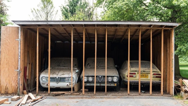Пять классических Alfa Romeo, замурованных на 40 лет в сарае