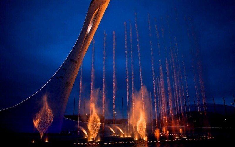 Поющий фонтан в Олимпийском Парке