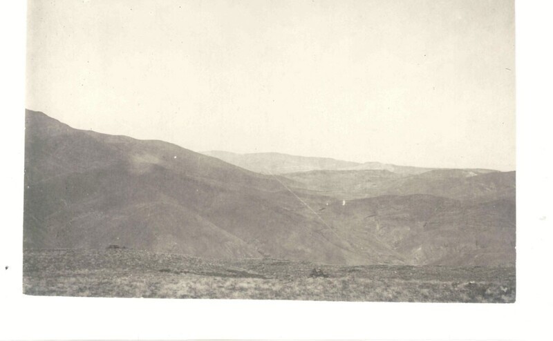 Перевал Чердакам. Вид с арт. наб пункта 1917