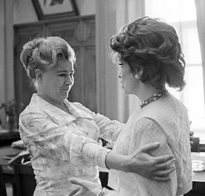 1973 год. Екатерина Фурцева и актриса Джина Лоллобриджида
