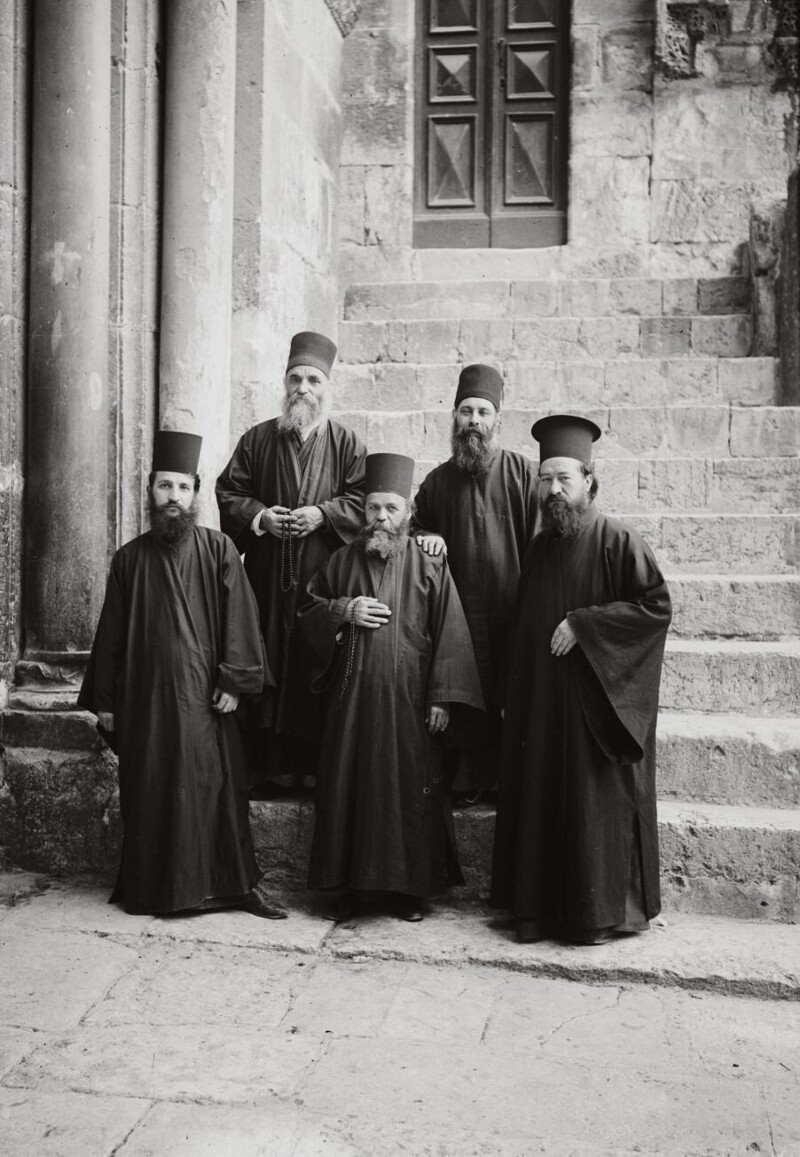 Греческие священники в Иерусалиме 1898-1914