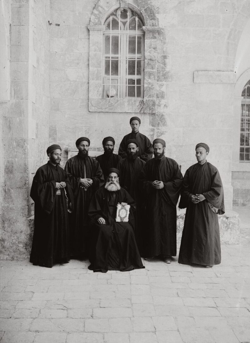 Коптские монахи. Иерусалим.1900-1920