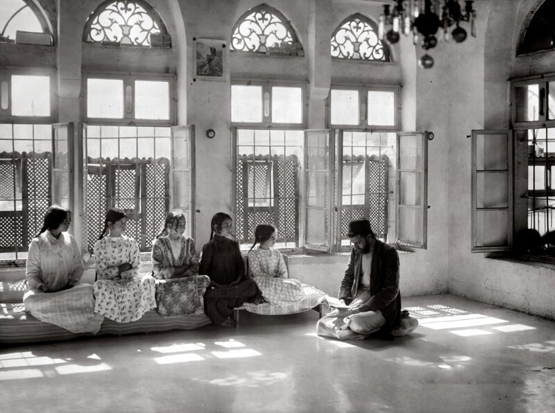 Школа в Самарии. Наблус 1900-1920.