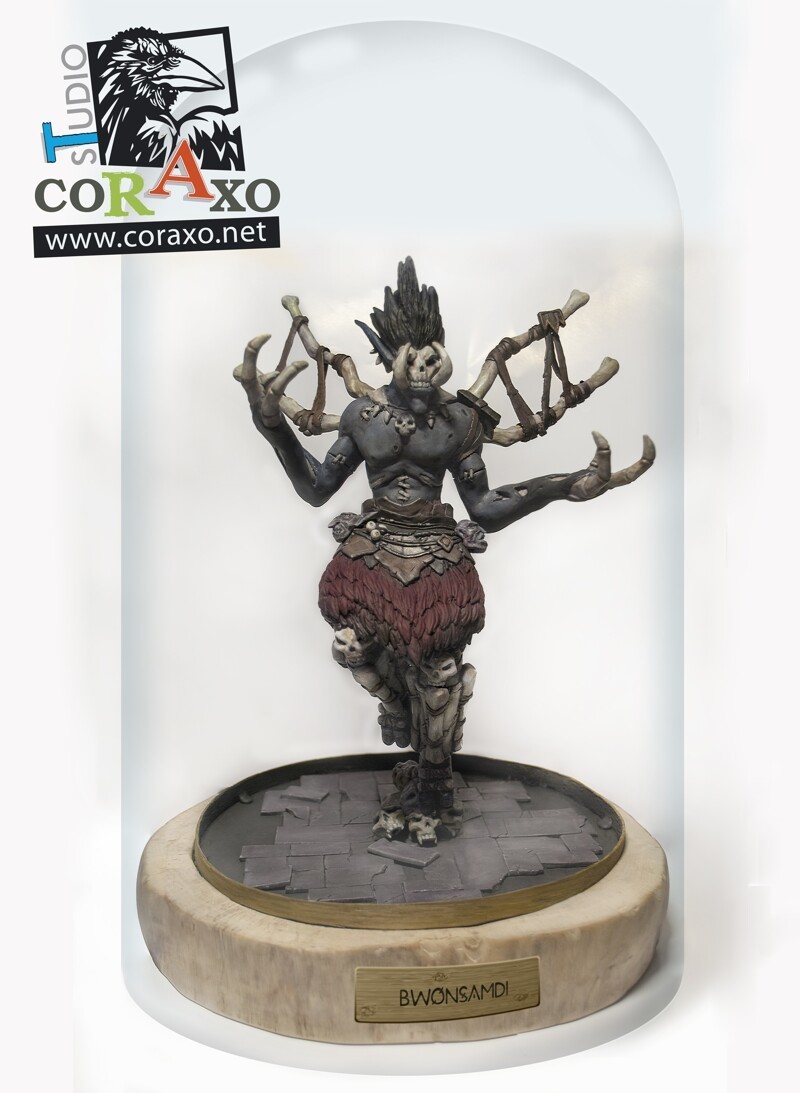 Скульптура Bwonsamdi из World of Warcraft от Coraxo Art Studio