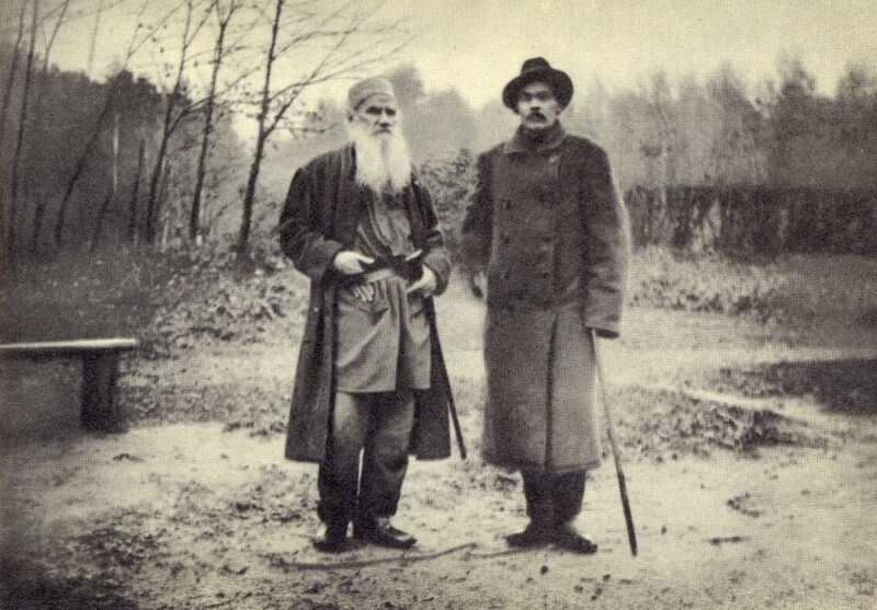 1900 год, Ясная Поляна. Л.Н.Толстой и А.М.Горький.
