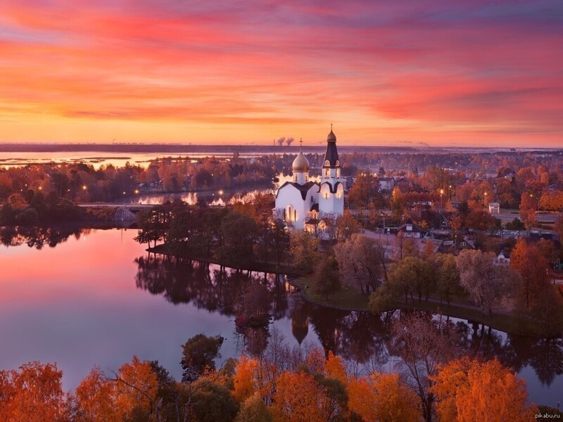 Осень в Курортном районе Петербурга