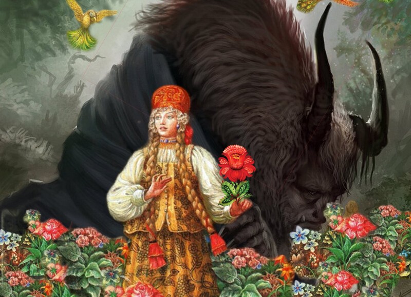Иллюстрация к Аленькому цветочку Аксакова