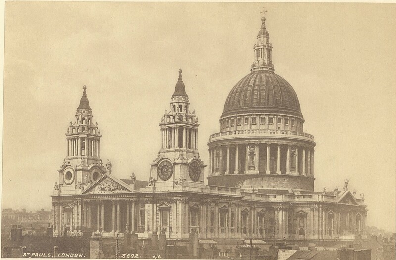 Собор Святого Павла в Лондоне, ок. 1870 года.
