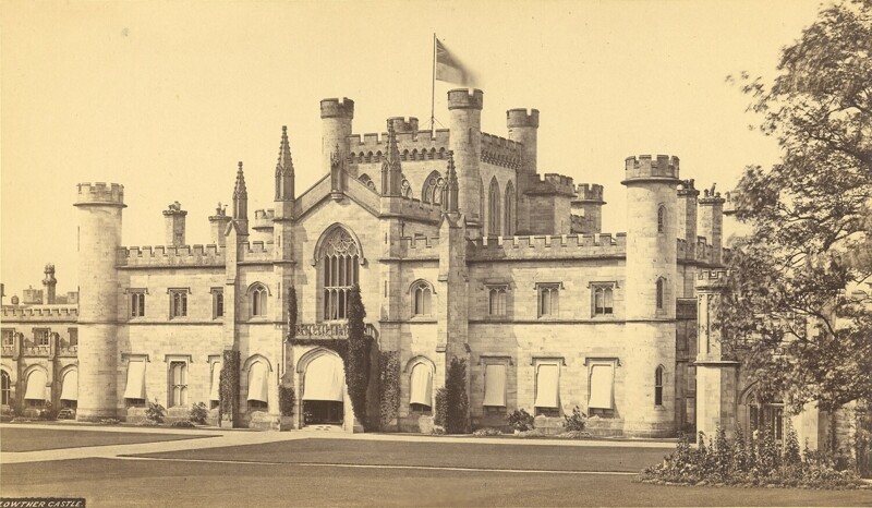 Замок Лоутер в графстве Камбрия. ок. 1860