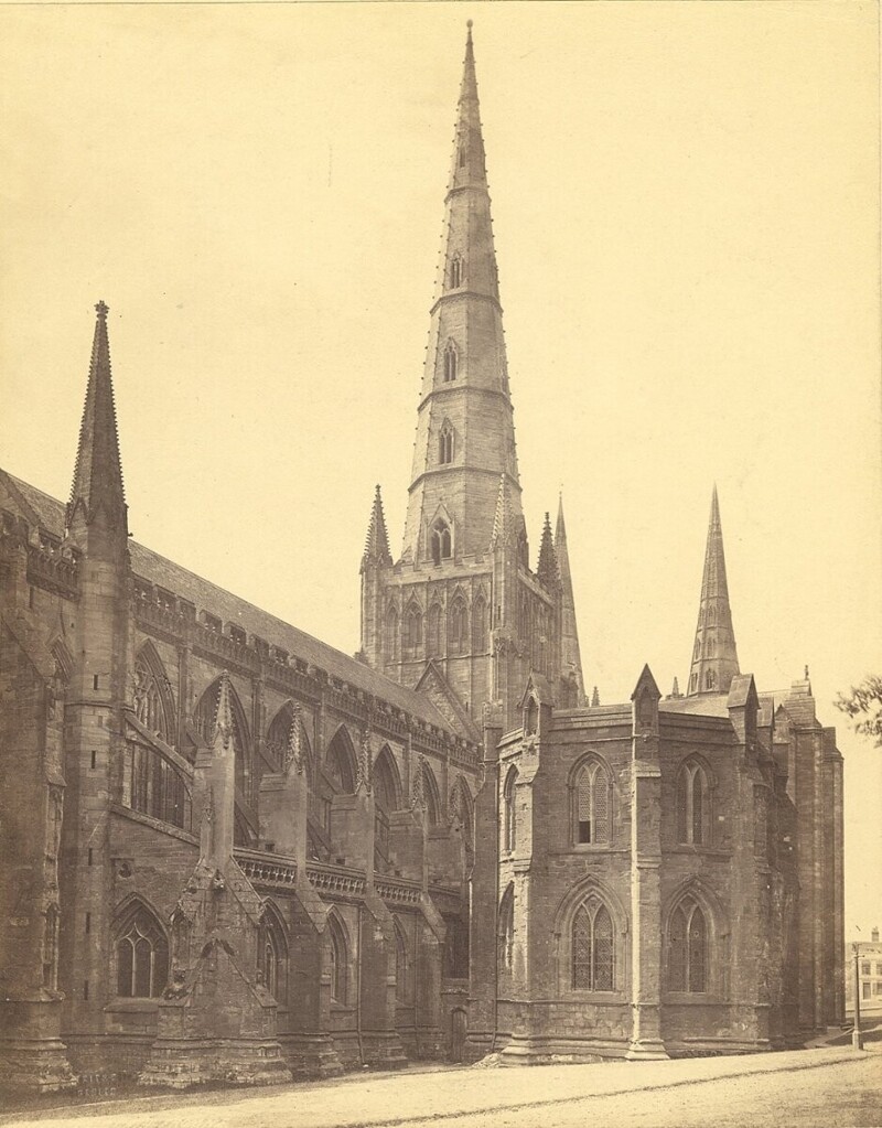 Личфилдский собор. ок. 1860