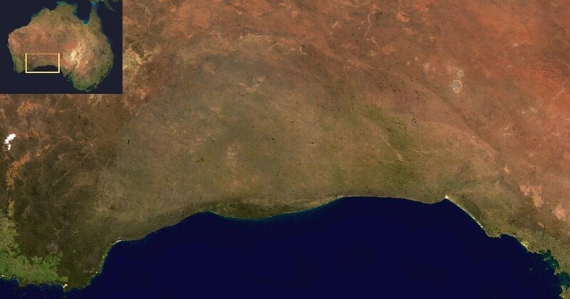 Равнина Налларбор (Nullarbor Plain) и утесы Банда (Bunda Cliffs)