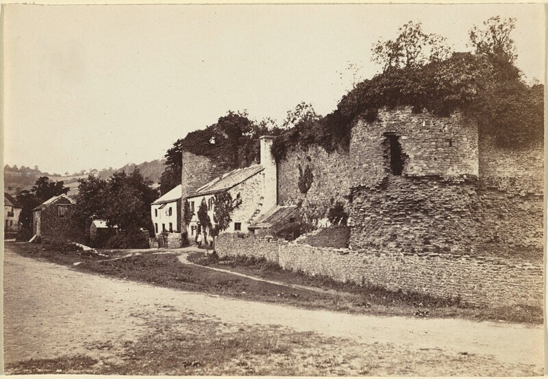Руины городской стены с соседними домами. 1855