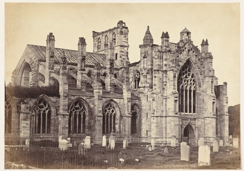 Руины Мелроузского аббатства. 1860