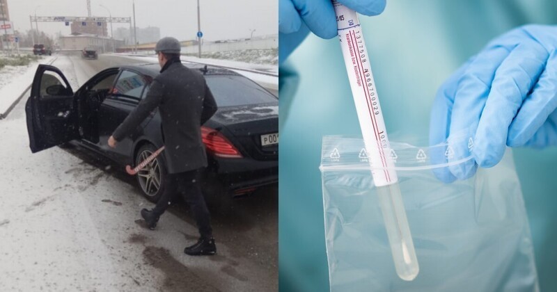 В Екатеринбурге водитель с клюшкой напал на авто, перевозившее мазки пациентов с COVID