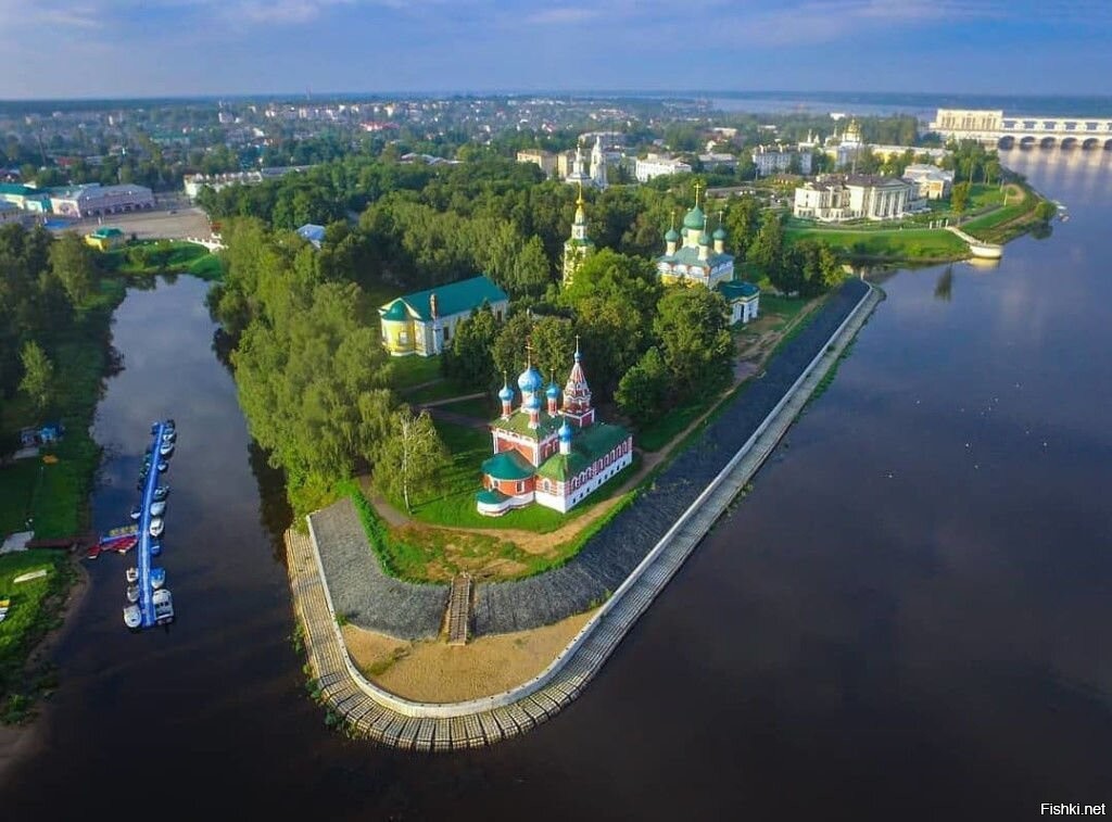 Углич набережная реки волги фото