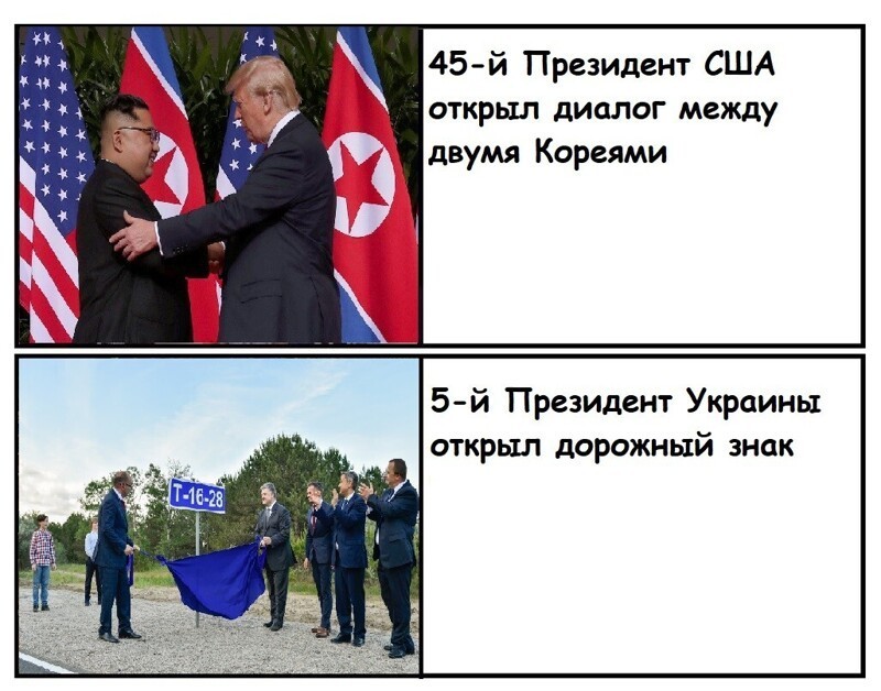 Кто лучше? Дональд Трамп против Петра Порошенко