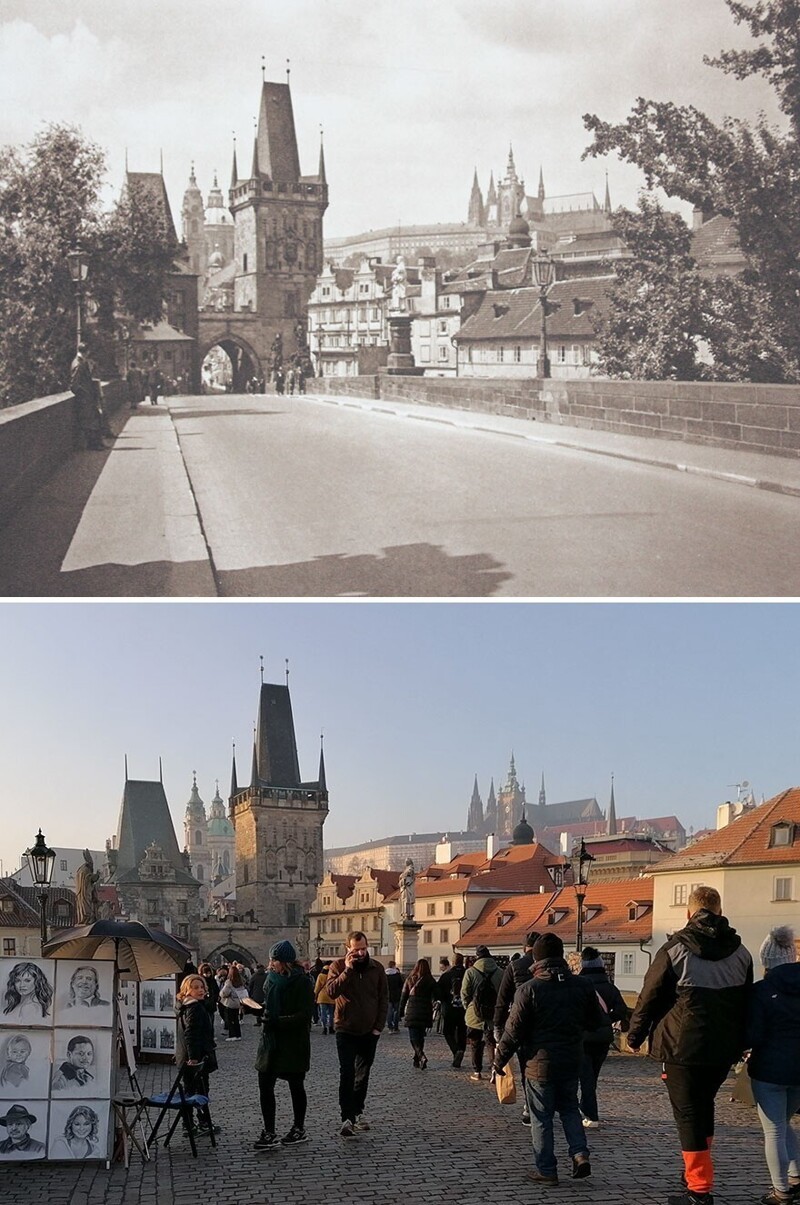 Карлов мост, Прага, 1941- 2020