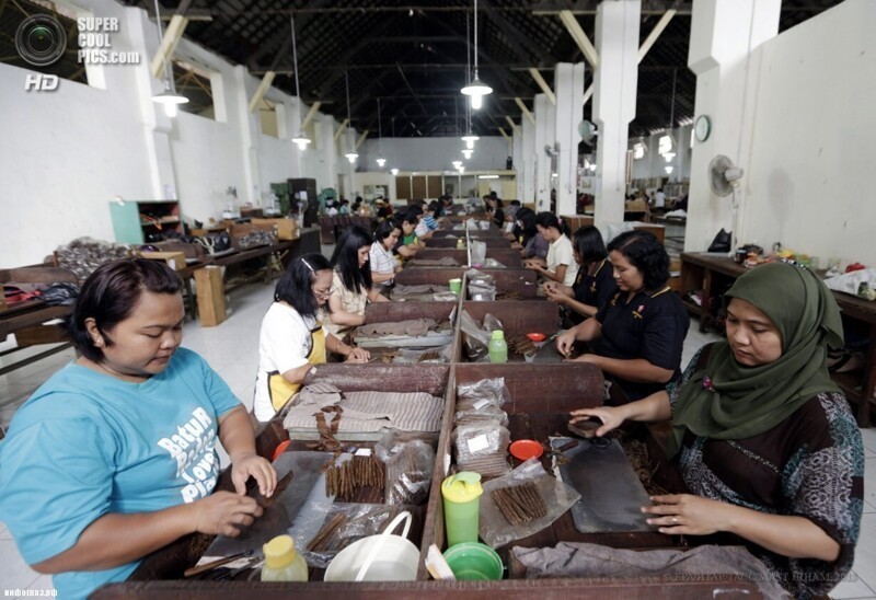 Производство сигар в Индонезии
