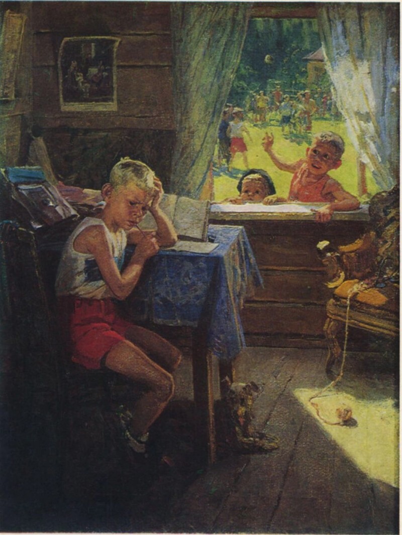 Федор Павлович Решетников – «Переэкзаменовка», 1954