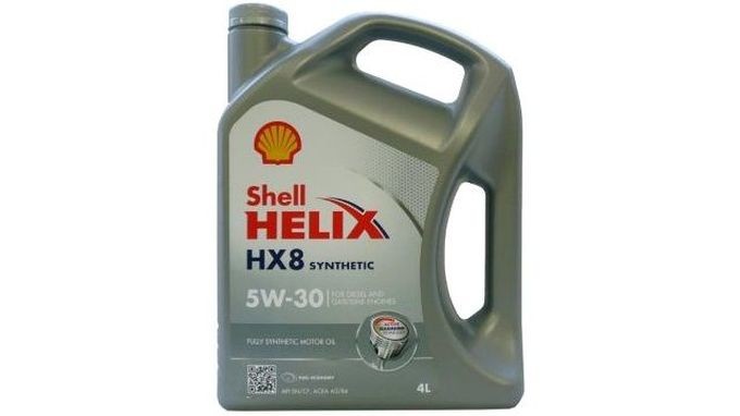 8. SHELL Helix HX8 Synthetic 5W-30