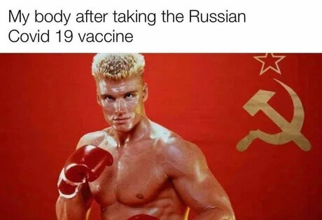 13. "Мое тело после того, как сделал российскую вакцину"