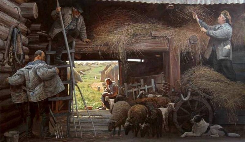 Деревенская жизнь на картинах художника Андрея Подшивалова