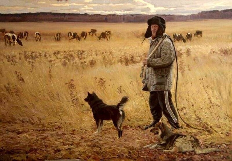 Деревенская жизнь на картинах художника Андрея Подшивалова
