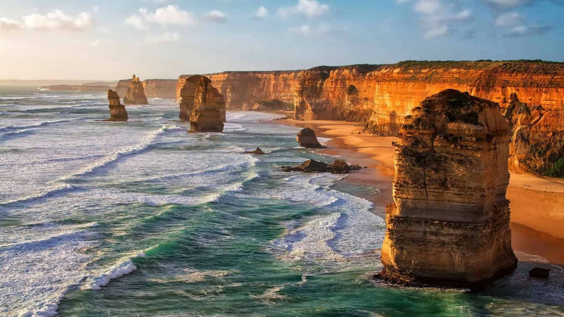 Топ 10 увлекательных чудес АвстралииДвенадцать апостолов ( Twelve Apostles )