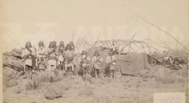 Апачи под руководством вождя Найше 1886-03-27.