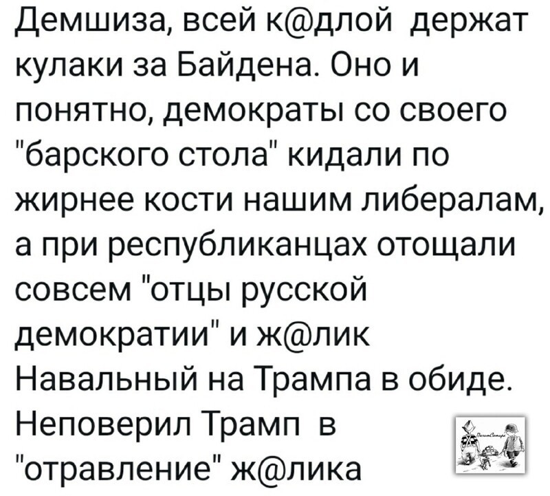 С юмором о выборах 46-го Президента США