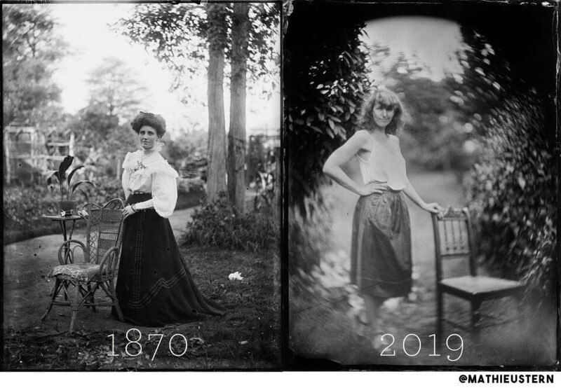 3. Съёмка на одну и ту же камеру с разницей в 150 лет