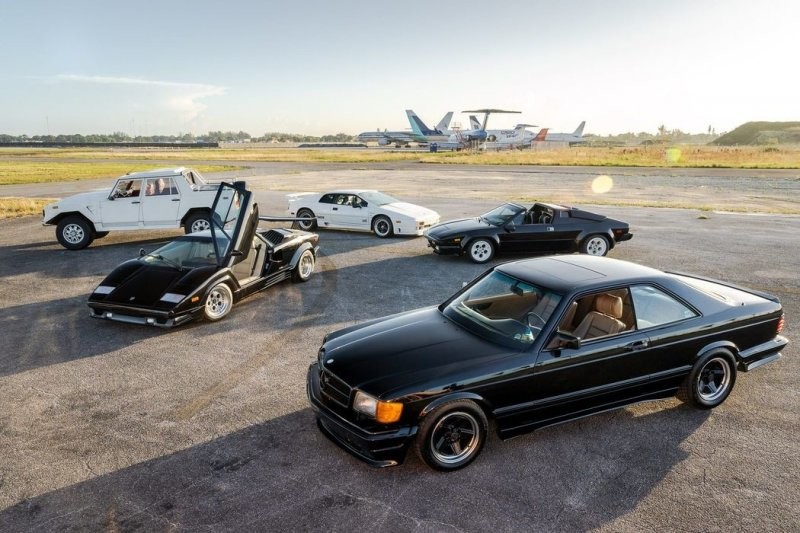 От Mercedes до Lamborghini: редкая коллекция автомобилей 80-х выставлена ​​на продажу в Майами