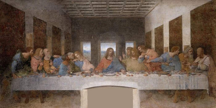 Леонардо да Винчи – «Тайная вечеря»,1498