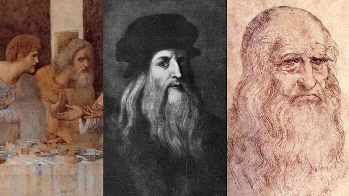 Леонардо вполне мог засунуть себя на роспись, вроде как похож: