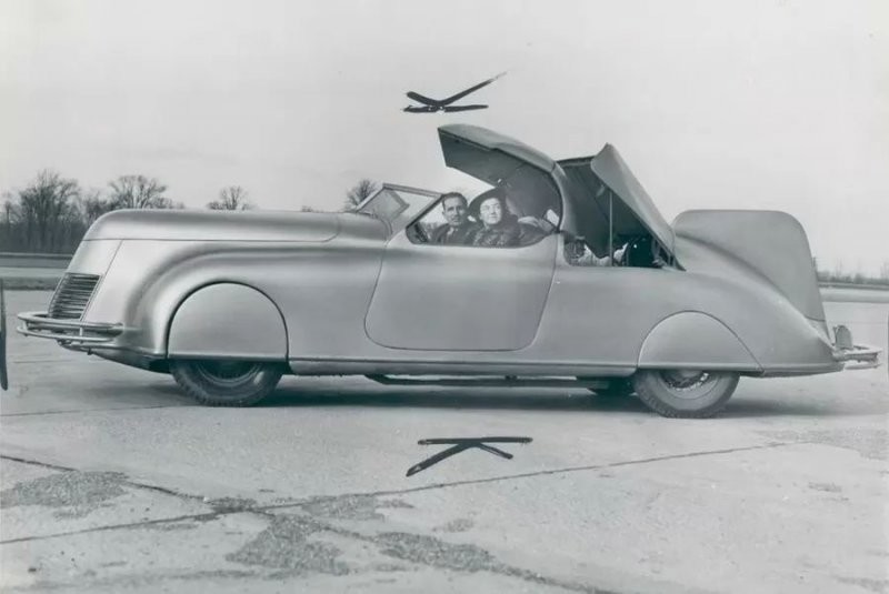 Прототип Streamlined Retractable Hardtop 1938 года, который спроектировал и построил летчик из Калифорнии