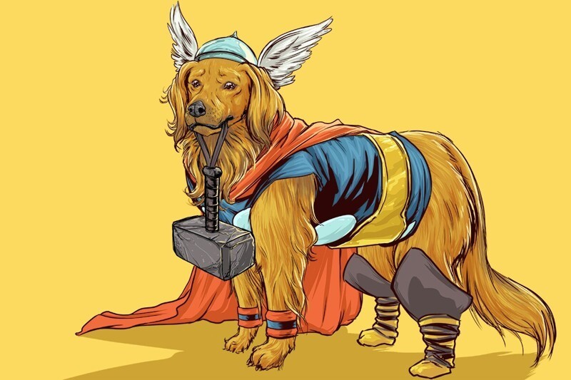 Если бы вселенная Marvel состояла из собак