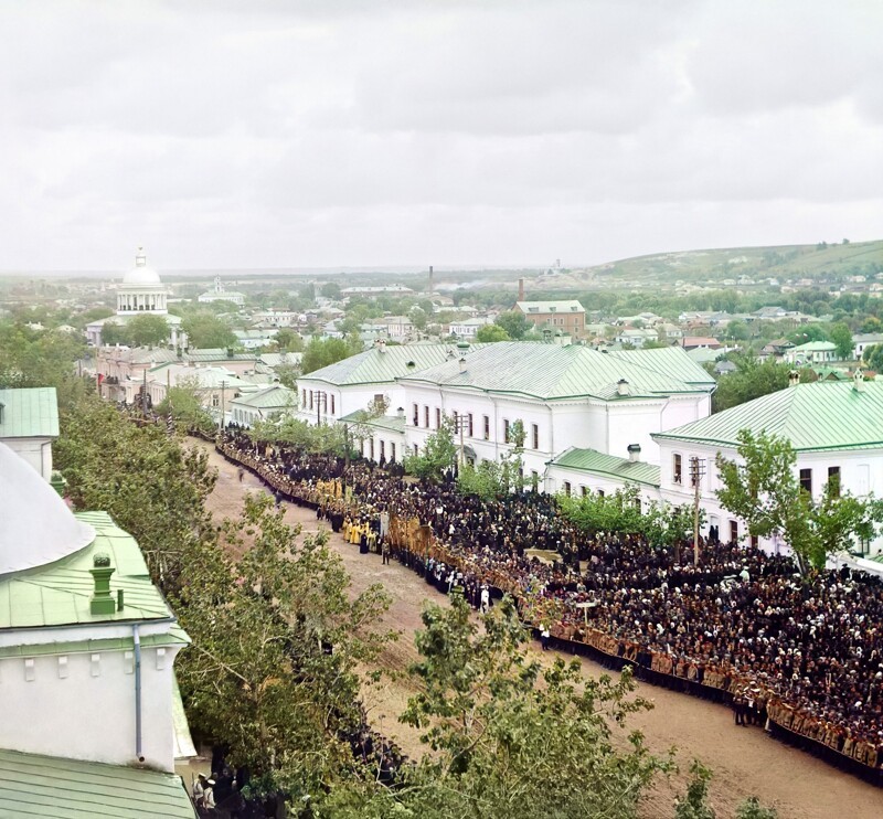 Торжества канонизации Свт. Иосафа Белгородского на Соборной площади Белгорода 4 сентября 1911 года