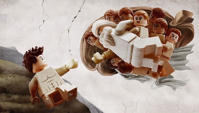 Художник воссоздает классические шедевры с помощью LEGO
