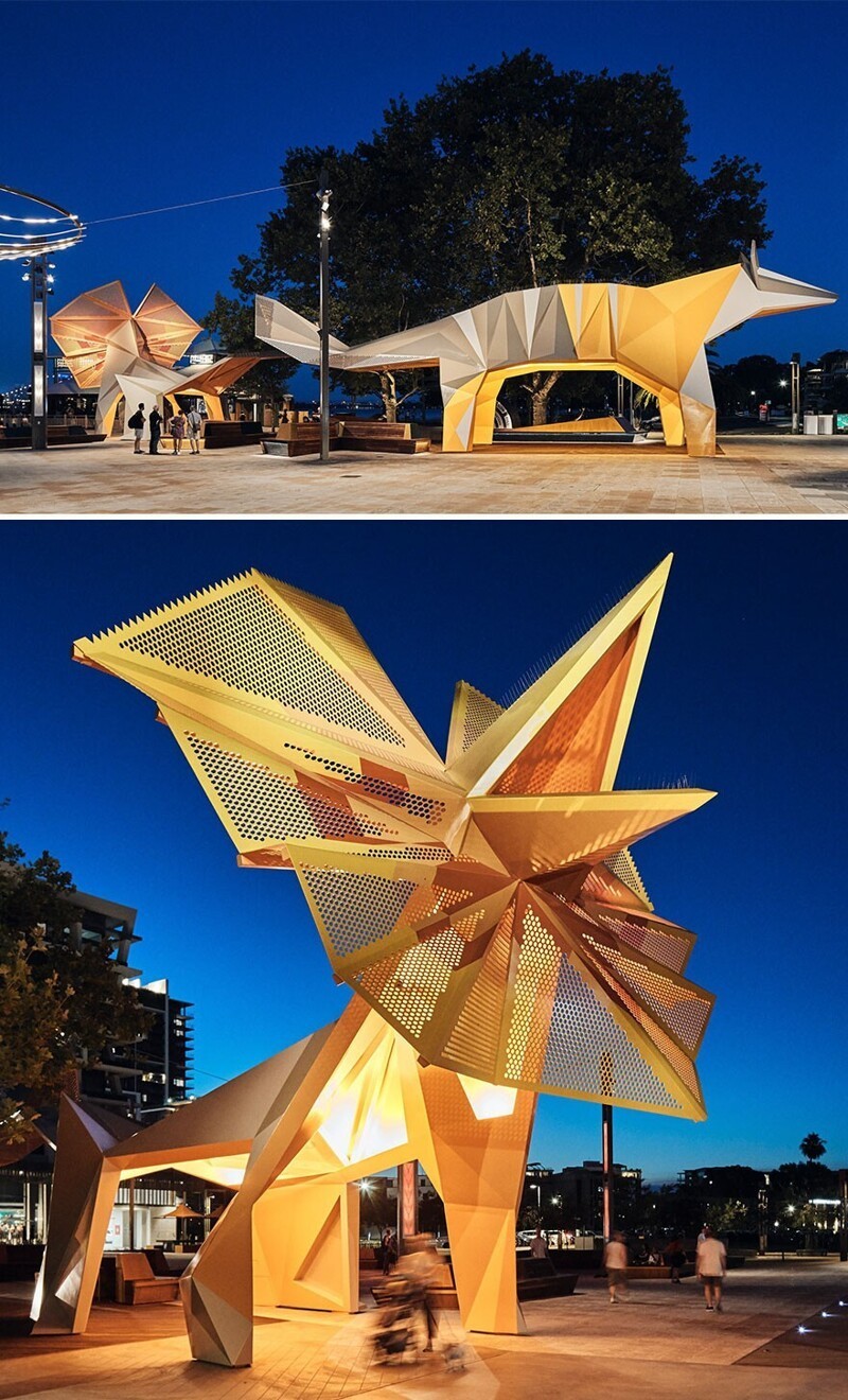 Животные-навесы, Южный Перт, Австралия - Ландшафтная инсталляция года