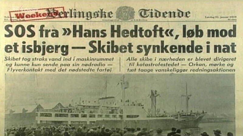 "Ханс Хедтофт": последняя жертва айсбергов