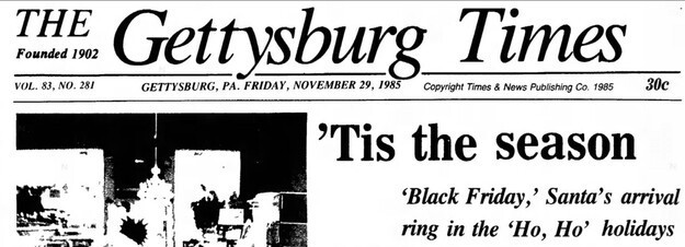 В 1980-х газеты штата Пенсильвания стали регулярно называть в своих заметках день после Дня благодарения «Черной пятницей», возможно, в связи с пробками на дорогах.