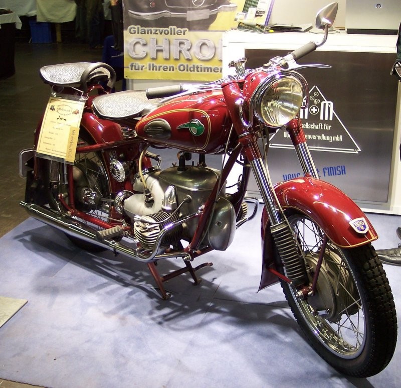 Двухтактный оппозитный мотоцикл IFA BK-350 родом из ГДР
