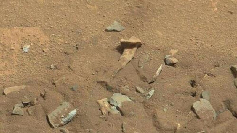 17. Человеческая кость на Марсе?