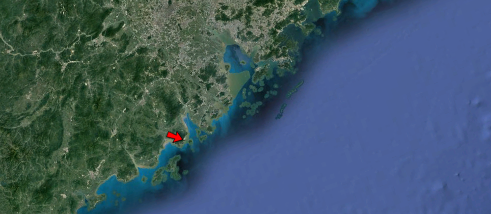 АЭС Тайшань на карте