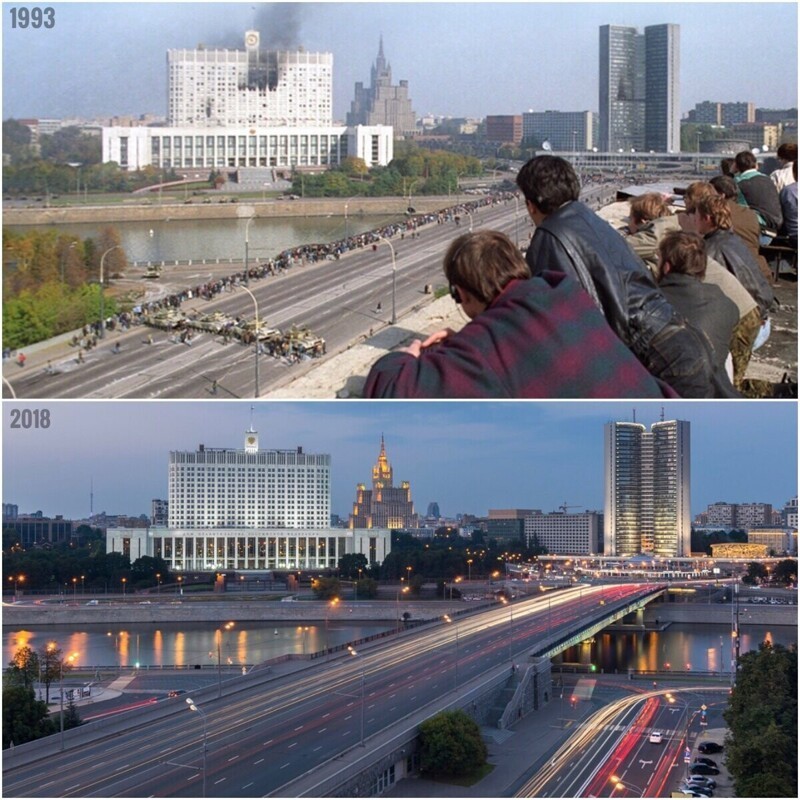 Фотосравнения Москва 90-е