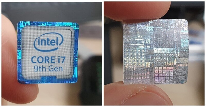 4. На задней стороне наклейки от Intel изображено строение процессора